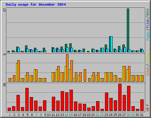 Daily usage for December 2024