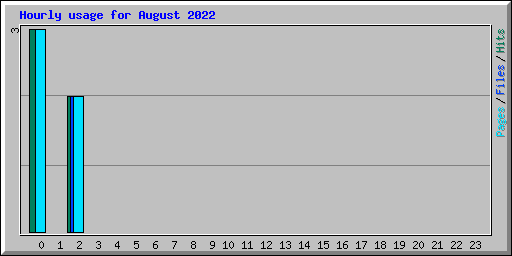 Hourly usage for August 2022