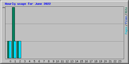 Hourly usage for June 2022