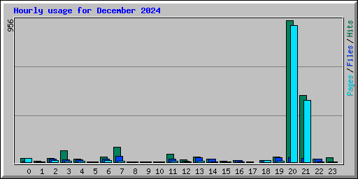 Hourly usage for December 2024