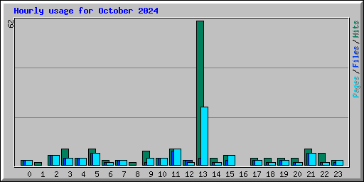 Hourly usage for October 2024