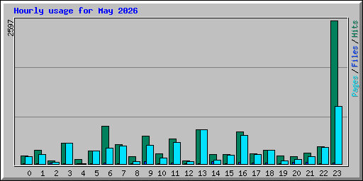 Hourly usage for May 2026