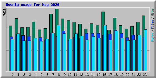 Hourly usage for May 2026