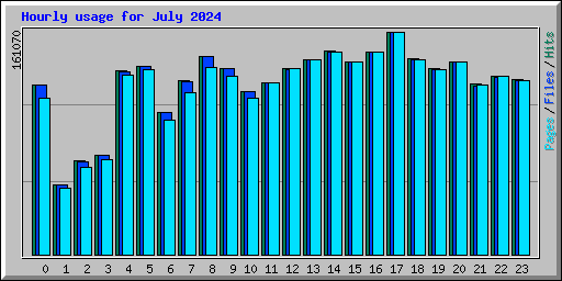 Hourly usage for July 2024