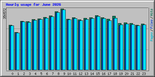 Hourly usage for June 2026